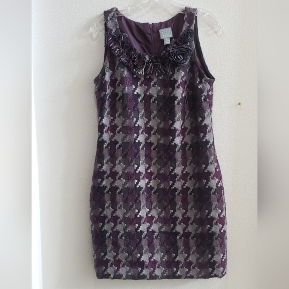 Rabbit Rabbit Rabbit designs women's thick plaid sleeveless mini dress size 8